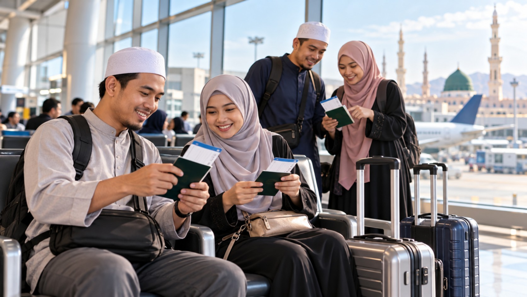 Jemaah Pakej Rahmah Umrah Sabah 2027 membuat persiapan sebelum berlepas